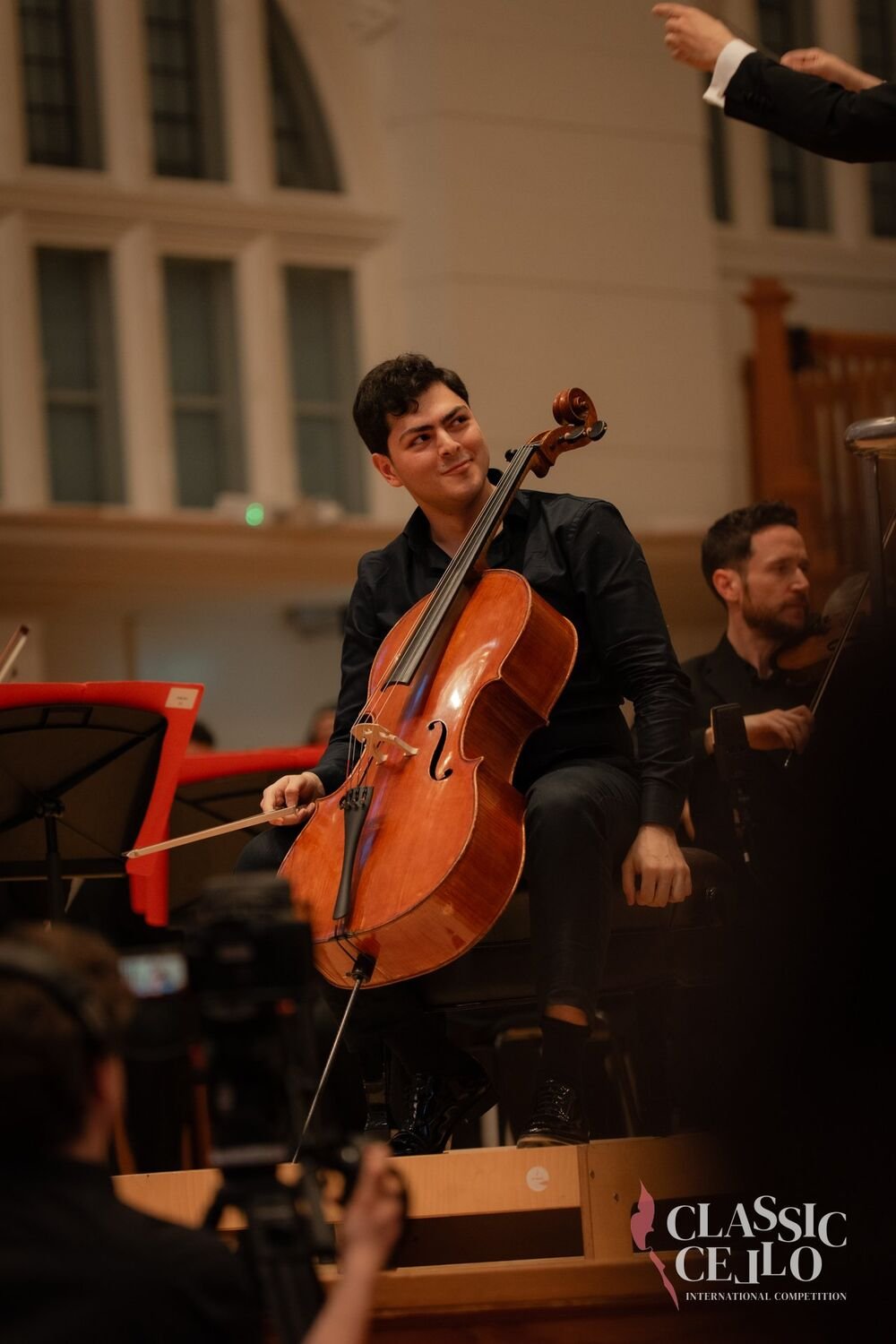 Mikayel Voskanyan performing on stage