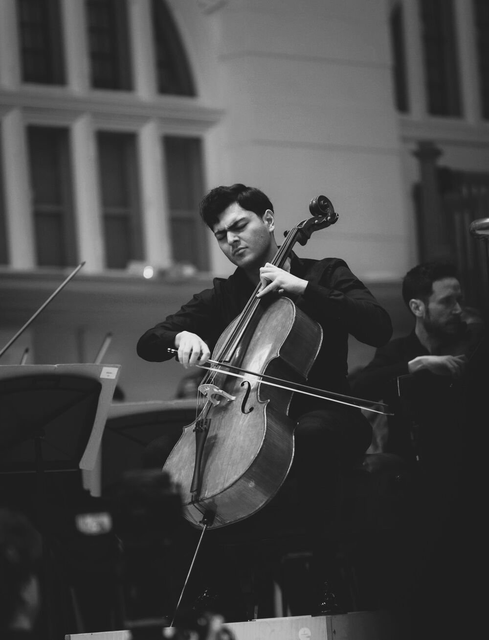 Mikayel Voskanyan performing on stage
